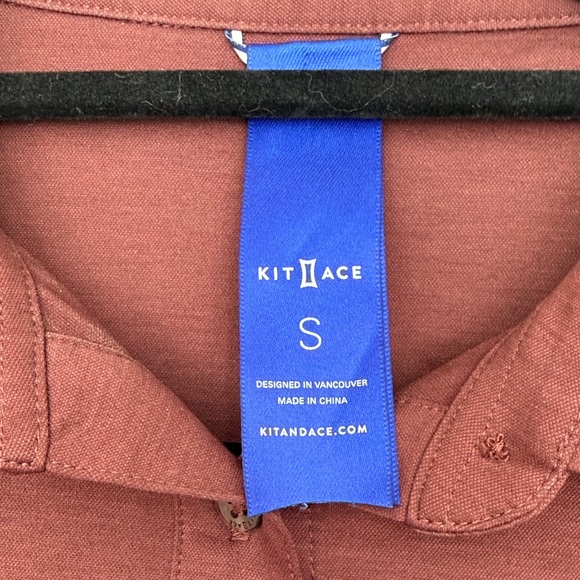 🇨🇦Kit and Ace Brown On The Move Button Down Shirt for Women, size Small - Picture 2 of 8